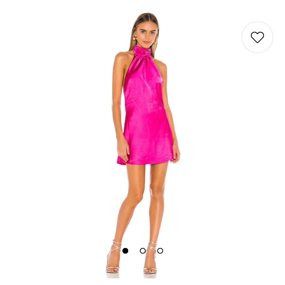 Hayes Mini Dress in Magenta Pink